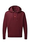 strongAnt Herren Hoodie Kapuzenpullover mit Bauchtasche Sweatshirt Pullover Sweatjacke Langarm Burgundy-Größe S