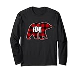 Hoyt Bär Custom Red Buffalo Plaid Weihnachtspyjama Lang