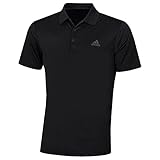 adidas Golf Herren Performance-Left Chest Logo Soft-Polo-Hemd - Schwarz - S