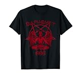 Satan loves me Baphomet Teufel 666 Spruch T-S