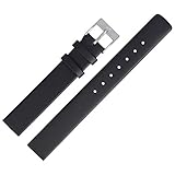 Skagen Uhrenarmband 14mm Leder Schwarz - 355SSLW