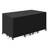Abdeckung für Gartenmöbel,OUTAD Gartenmöbel Abdeckung mit 420D Polyester Oxford,Wasserdicht,Winddicht,UV-Beständiges,Abdeckplane für Gartenmöbel Sofa Staubdicht Outdoor,Tisch und Stühle (200*160*70cm)