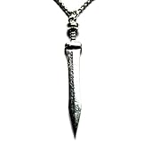 SWORLDesigns Gladius Römisches Gladiator Schwert Hartzinn Halskette mit Geschenkbeutel (Edelstahlkette 50cm)