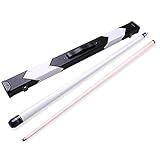 ALEXHAN Pool-Cue 58Inch, Ahorn-Pool-Cue-Stick 19Oz, 1/2 Split-Billard-Pool-Cue-Übertragungskraft Ist Transparenterer Guter Genauigkeits-Tipps 10.5-11.5-13Mm/Pool Cue Stick Box Set/Tipps 11.5M