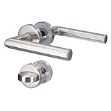 Alpertec 28020530 Edelstahl Moskau II-R für Badtüren WC Drückergarnitur Türdrücker Türbeschläge N