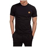 Kenzo Herren T-Shirt Tiger Crest Nero M