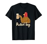 Puten Tag Bier Trinkende Pute / Truthahn T-S