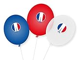 9 Luftballons * Frankreich * als Deko für Mottoparty, Länderparty und Geburtstag | Ballons Party Set Paris F