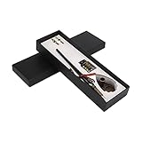 Eulenfeder-Stift-Set, einfaches Schreiben Langlebige Kreativität Komplettes Zubehör Geschenkbox Nicht leicht zu beschädigen Klassischer Stil für Liebhaber für Lehrer(SP119001 schwarz (Glasstift))