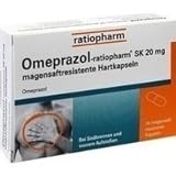 OMEPRAZOL ratiopharm SK 20 mg msr.Hartkaps. 14 S