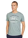 TOM TAILOR Herren 1029203 Basic Print T-Shirt, 28129-Light Ice Blue, 3XL