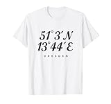Dresdener Koordinaten (Vintage Schwarz) Dresden T-S