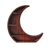ZCRFYY Mond Regal,Ramadam deko,Standregal,Wandmontiertes,Holzregal für Zuhause Wohnzimmer Schlafzimmer Dekoration zur Präsentation von Kristallen ätherischen Ölen Sukkulenten,B