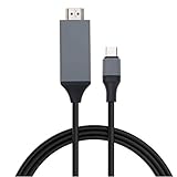 YanHui-LZC HDMI Kabel 4K 30Hz Typ C bis HDMI USB C HDMI-Kabel-Konverter USB 3.1 HD verlängern Adapter for MacBook for Samsung S8 Großhandel (Color : Black, Length : 2m)