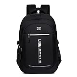 Schulrucksack, Ergonomischer Tornister, Höhenverstellbar Laptop Rucksack Laptoptasche Für Notebook wasserdichte Herren Damen,Black-20L