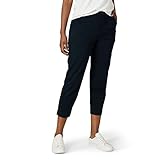 Lee Damen Legendäre Crophose mit hohem Bund Hose, schwarz, 50
