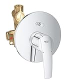 GROHE Start | Wannenarmatur mit Unterputz-Einbaukörper und automatischer Umstellung zu Wanne/Brause | chrom | 23558001