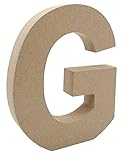 Holzbuchstaben, 15,2 cm, polierte Oberfläche, Wand-Buchstaben, lackierbar, Alphabet, Wörter, freistehend, Namensschild, Buchstaben für Heimdek