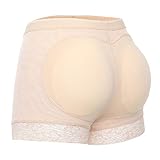 Joyshaper Damen Padded Höschen Seamless Pushup Unterwäsche Shapewear Briefs, Hautfarbe, S