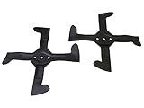 SECURA Messerkreuz Set 107cm kompatibel mit Husqvarna Jonsered McCulloch Partner Blisar Rasentraktor 532180583 532180584 532180424 532180425