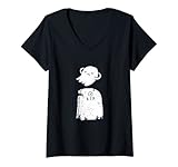 Damen RIP Ruhe in Frieden T-Shirt mit V