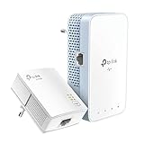 TP-Link WLAN Powerline Adapter Set TL-WPA7517 KIT(Dualband WLAN 750Mbit/s, AV1000 Powerline,Wifi Clone, MU-MIMO, 2 Gigabit Ports, Plug&Play, ideal für HD-Streaming, App Kontrolle)weiß