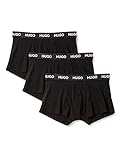 HUGO Herren TRUNK 3er Pack Boxershorts, Black1, L