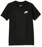 Nike Jungen Futura T-Shirt, Black/White, L