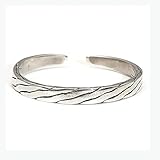 AMY-XCQ S925 Sterling Silber Gewebtes Armband, Von Hand Zu Öffnende Verstellbare Armreifen, Hypoallergene Verformungsfreiheit Und Bequeme Paararmbänder, Geburtstagsgeschenk