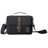 Kameratasche, BAGSMART DSLR Kameratasche Wasserfeste Kamera Gadget Umhängetasche für Männer und Frauen, Schw