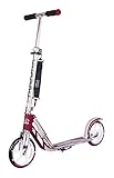 HUDORA 14764/01 BigWheel 205-Das Original mit RX Pro Technologie-Tret-Roller klappbar-City-Scooter, Magenta/Silb