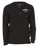 Jack Daniel Langarm-Henley Männer Das T-Shirt Xx-Schw