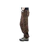 Liangsujian mck Jeans für Herren, taktische Hose, Multi-Pocket, Jogger, Cargo-Hose, Herren-Overall, Baumwolle, Freizeithose für Männer, Streetwear, Sweatpants Baggy (Farbe: C, Größe: 34)