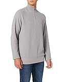 Tommy Hilfiger Herren Structure Zip Mock Strickjacke, Iron Grey, L