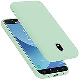 Cadorabo Hülle kompatibel mit Samsung Galaxy J5 2017 / J5 PRO in Liquid HELL GRÜN - Handyhülle aus flexiblem TPU Silikon - Silikonhülle Schutzhülle Ultra Slim Soft Back Cover Case Bump