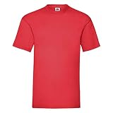 Fruit of the Loom Valueweight T-Shirt S M L XL XXL XXXL (3XL, Red)