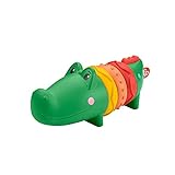 Fisher-Price GWL67 - Kleines Klacker-Krokodil, Rassel-Spielzeug für unterwegs, Aktivitätsspielzeug für Babys, für Babys ab 6 M