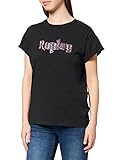 Replay Damen W3588 T-Shirt, Schwarz (098 Black), S