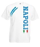 Generico T-Shirt Napoli Tifosi Ultras Fußball Sport von S bis 3XL und 4 Farben erhältlich, weiß, Larg