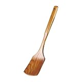 FEINENGSHUAIchanz Spatel Natürlicher Holz Turner Langholz Holzschaufel Spatel Löffel Reis Scoop KÜCHE UTENIL KOCHWERKEIN FÜR Pans Steak (Color : A)