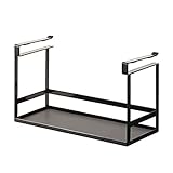 SZQ Multifunktionale Küchengestelle Gewürz-Lager-Rack-Rack-Schränke Gewürz-Rack-Küchen-Sideboard (Color : Black)