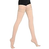 Kompressionsstrümpfe medizinische Wadenschutz Socken Varicose Vene Bandage Stretch Langes Knie Elastisches Lager Sportschlauch (Color : D pink, Size : L)
