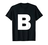 Letter B Capital Alphabet Monogram Initial T-S