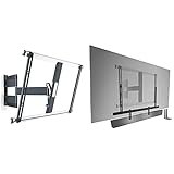 Vogel's THIN 545 schwenkbare TV-Wandhalterung für 40-65 Zoll (102-165 cm) Fernseher, max. 25 kg & SOUND 3550 Universal Soundbar Halterung | Auch geeignet für Bose Soundbar 500/700, Max. Gewicht 6,5 kg