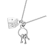 Generic Neuheit Halskette Makler Haus Schlüssel Asymmetrische Anhänger Halskette Immobilien Agenten Schmuck Geschenk Für Home Mak