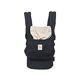 Ergobaby Babytrage Original Black Camel, 3-Positionen Baby-Tragetasche Kindertrage, Baby-Tragesy