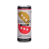 kōkōjoo caffeine | 12 x 250ml | Dein natürliches belebendes Kakaofrucht Erfrischungsgetränk | Prickelnd – Natürlich fruchtig – Mit wenig Zuck