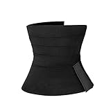 Z-Special Bandage Wrap Waist Trainer, Damen Taillenstützgürtel Einstellbare Kompression, Schlankheits-Body Shaper Gürtel 5/6 m(16,4/19,6ft),Schwarz,5m/16.4