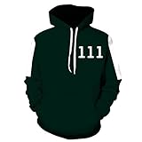 FHKGCD Hoodie Herren Kapuzenpullover Unisexjacke Sportswear Herbst Stehkragen Reißverschluss Pullover,T111,XXXXL
