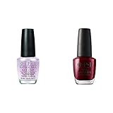 OPI Natural Nail Base Coat, 1er Pack (1 x 15 ml) & Nagellack,Malaga Wine, 15